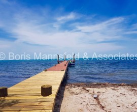L421 - Beachfront Lot With Private Pier For Sale in Plantation, Placencia