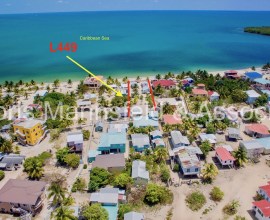 L449 - Large Oceanfront Property (Tri Tan Cabanas) For Sale in Placencia Village - OWNER FINANCING AVAILABLE